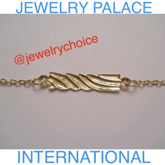 🆕14K Gold Filled Children Curb Link Designed ID Style 2 Tone Bracelet. - Picture 7 of 11